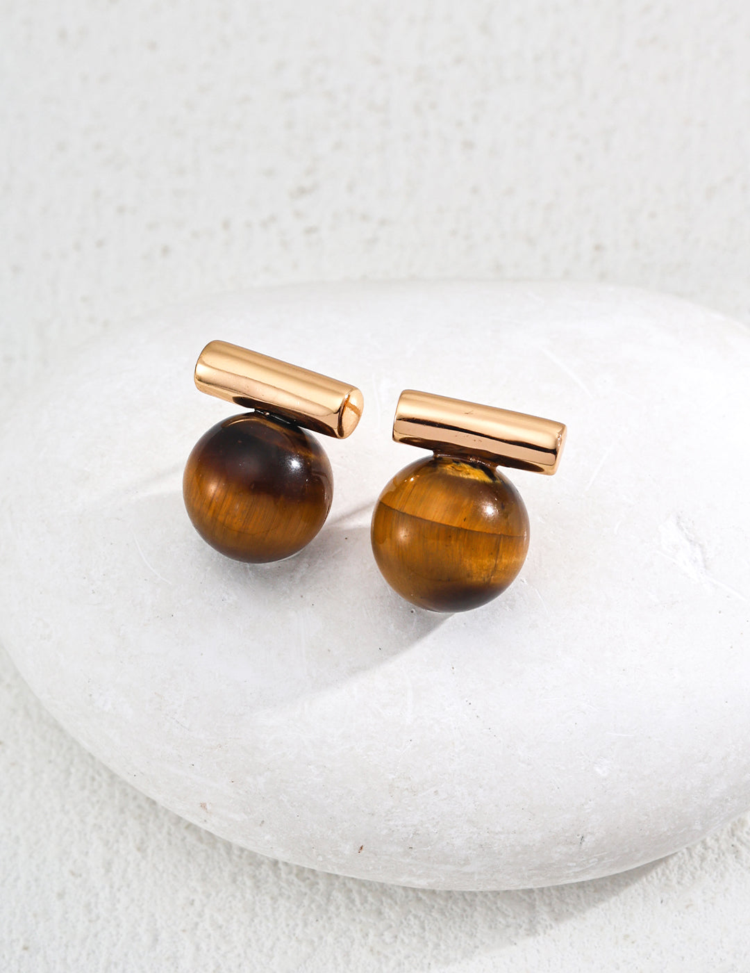 Tiger's Eye Stones Earrings