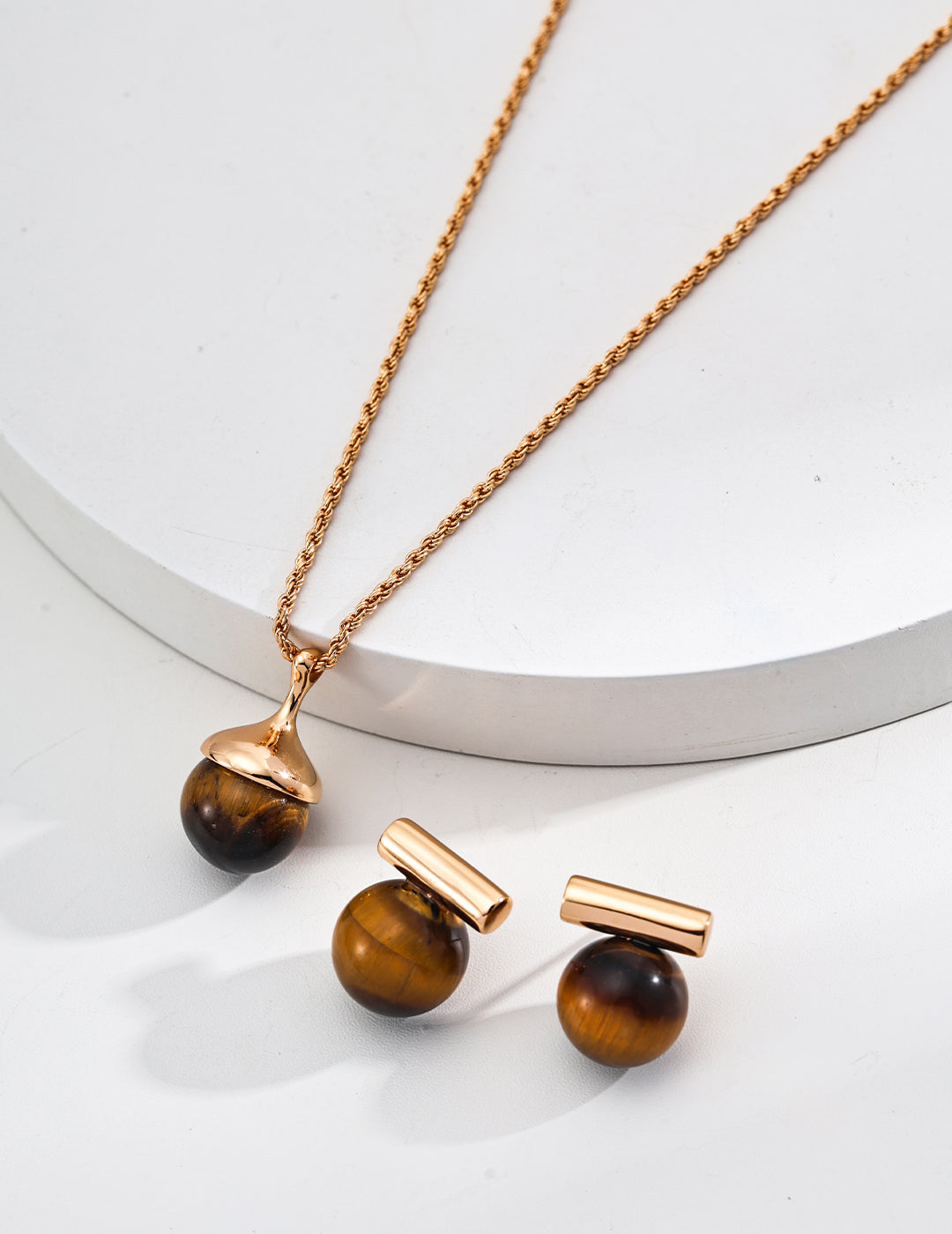 Tiger's Eye Stones Earrings