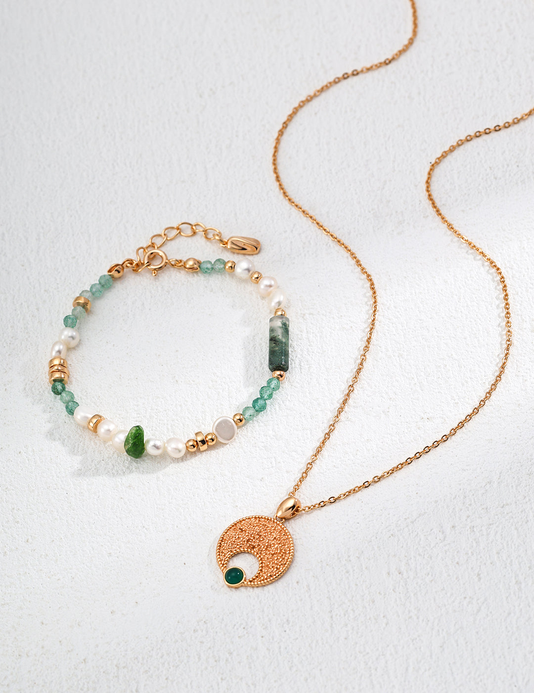 Green Chalcedony Necklace