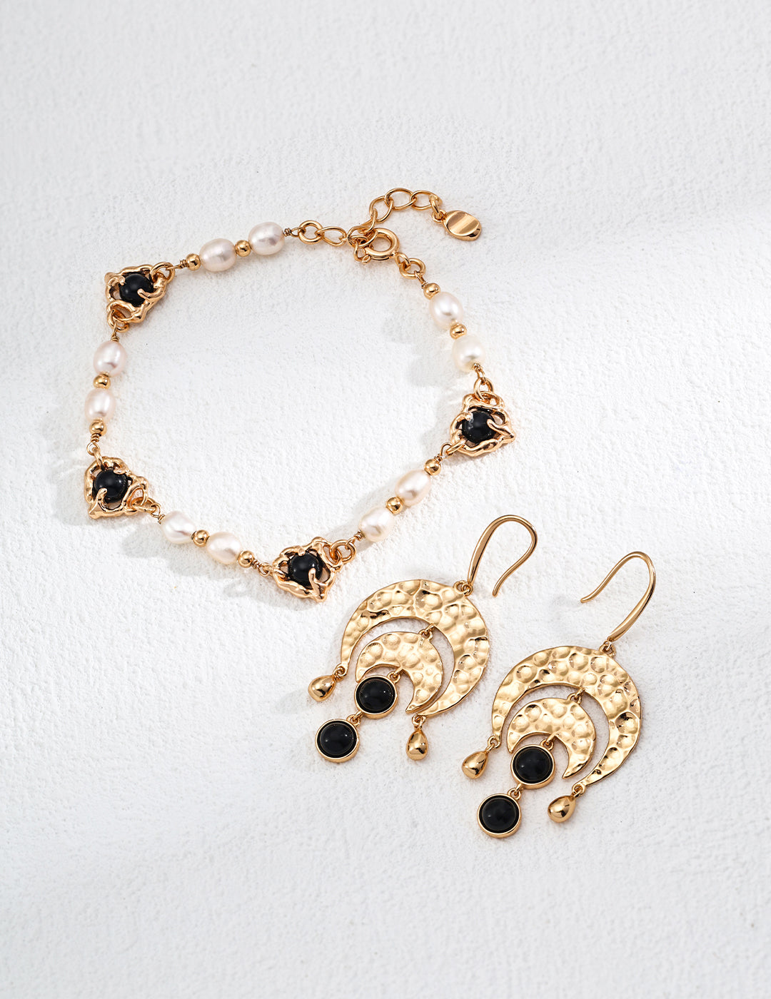 Moon Goddess Earrings-S925 Silver Agate
