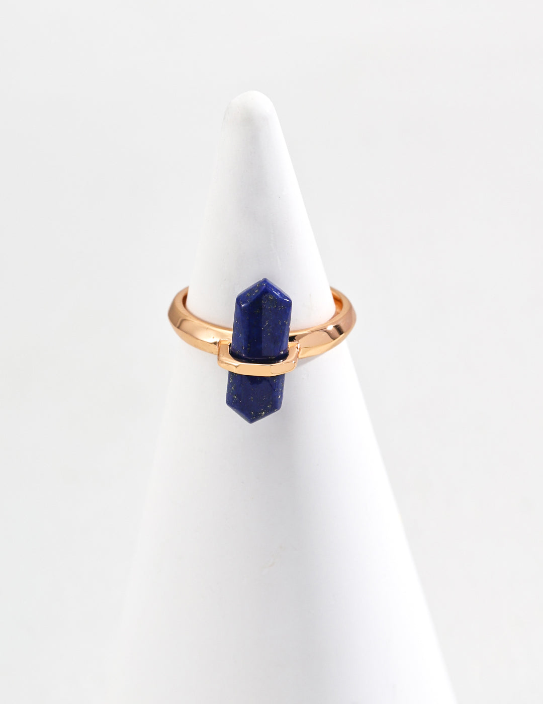 Natural Blue Goldstone Ring (Adjustable)